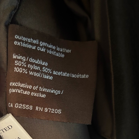 Men’s Danier Leather jacket (Brown) Size Large - Picture 8 of 9